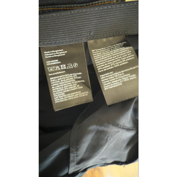 Women's H&M Navy Slim Slacks Trousers US 10 - Picture 6 of 8